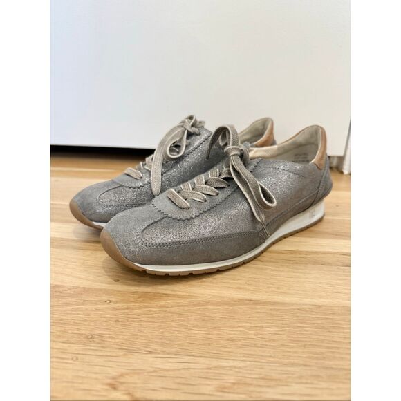 Paul Green Metallic Pewter Sneakers US Size 8.5 - Picture 2 of 7